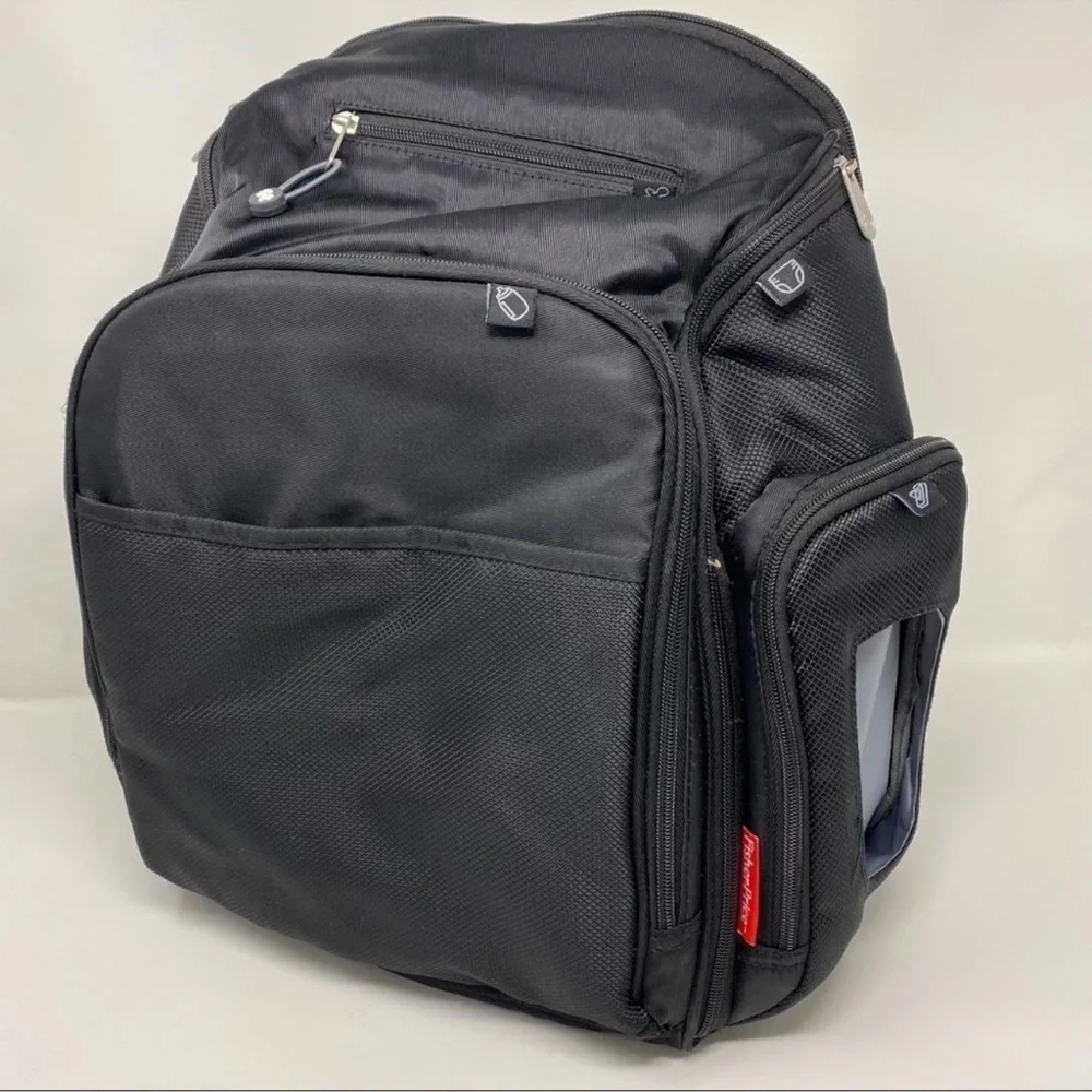 Fisher Price Black Diaper Bag Backpack
